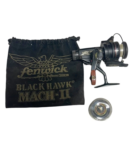 VINTAGE FENWICK BLACK Hawk Graphite BC55M Baitcasting 5'-6