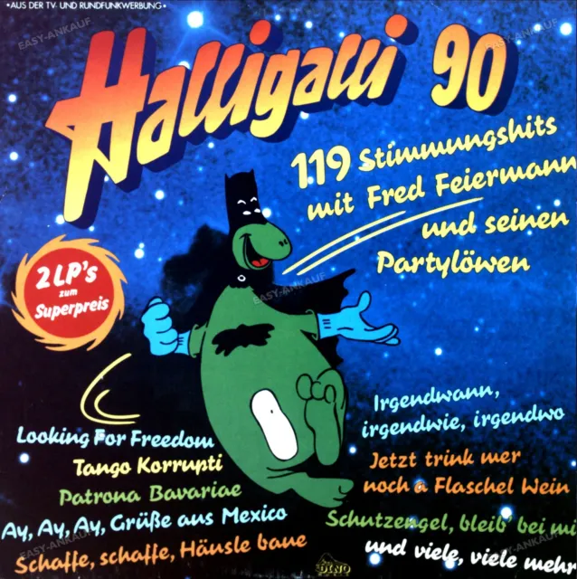 Fred Feiermann Und Seinen Partylöwen - Halligalli 90 2LP (VG/VG) .
