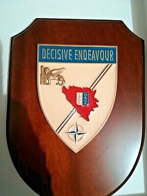 CREST  NATO  IFOR  OPERAZIONE DECISIVE ENDEAVOUR BOSNIA  WALL PLAQUE 