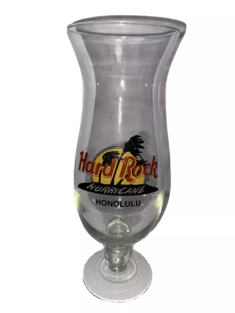 Hard Rock Cafe Hurricane Glass Honolulu HRC Retired Logo Style