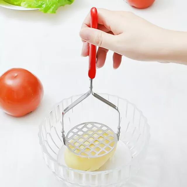 Vegetable Masher Innovative Design Multipurpose Stainless Steel Hand Plate Food