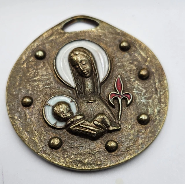 Ancien Pendentif Médaille 