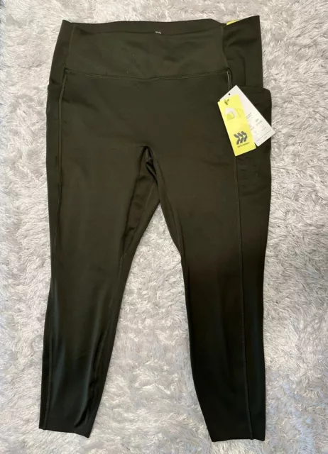 ALL IN MOTION Womens 7/8 Leggings Contour Power Waist High Rise Olive Green  Sz M £15.04 - PicClick UK