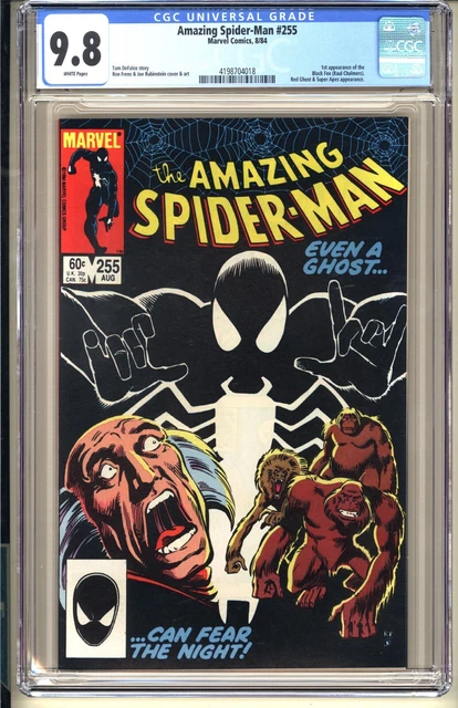 Amazing Spider-Man #255 CGC 9.8 WP NM/MT Marvel Comics 1984 1st Black Fox app v1