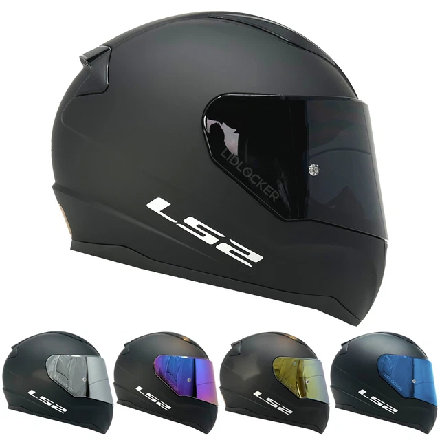 LS2 FF353 MATT Black Full Face Motorcycle Crash Helmet With Coloured