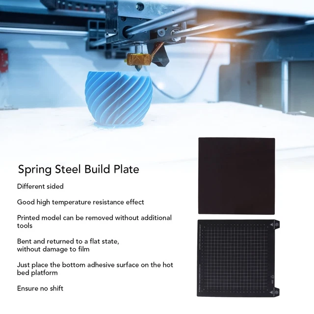 (235 * 235mm)3D Printing Sheet Easy Adhesion Toughness Flexible 2 Sided Spring