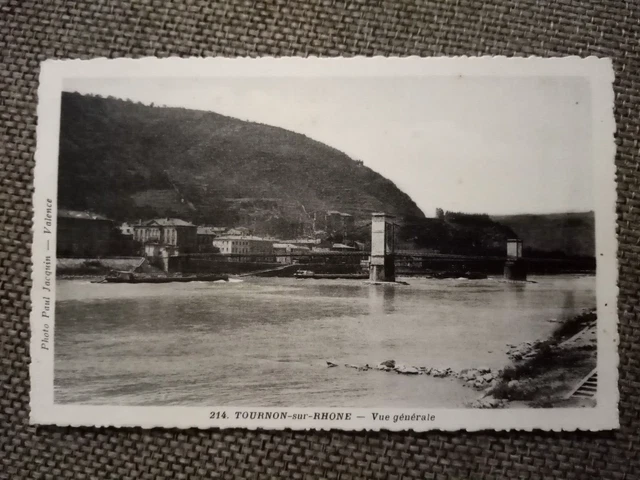 Cpa Tournon Sur Rhône Vue Générale