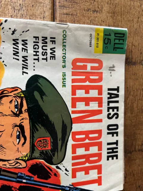Tales of Green Beret, Dell comic book, No5 Oct 1969, good condition 2