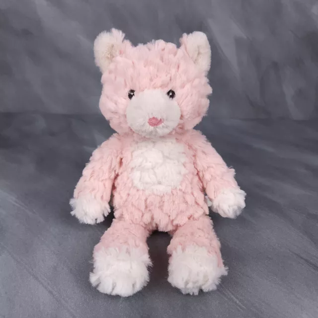 Mary Meyer Kitty Cat Plush Stuffed Animal Putty Nursery Pink White Beanbag 11"