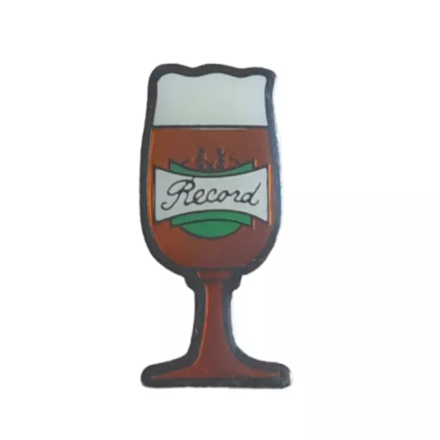 Pin's Verre de bière Record Pins Années 90 boisson collection ancien