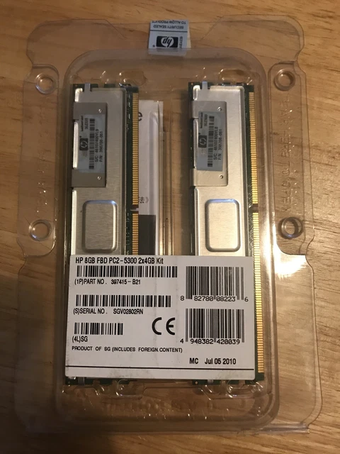 32 GB (8x4 GB) PC2-5300F DDR2 Memoria Server Completamente Buffer - Foto 9