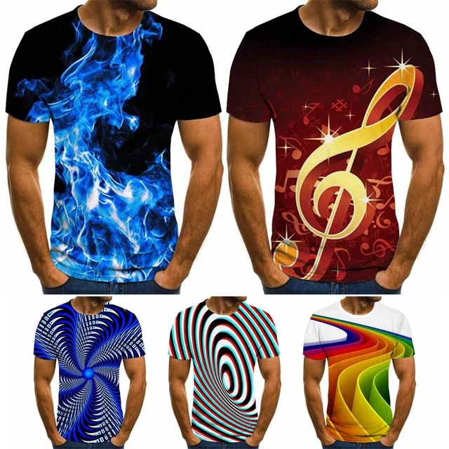 3D Stampato Unisex Casual T-Shirt Maglietta Top Blusa a Maniche Corte L-3XL