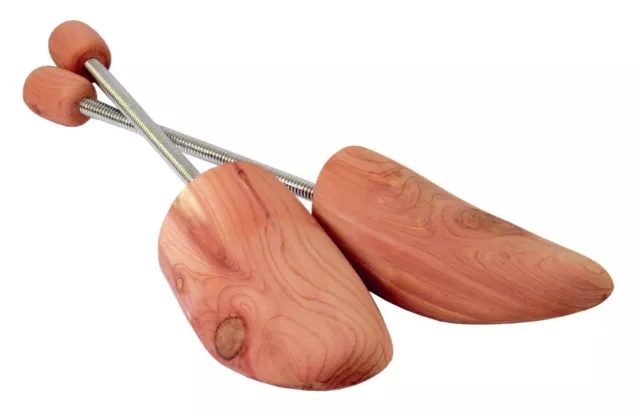 FREE Engraving Mens Cedar Wood Spring Shoe Trees UK Seller