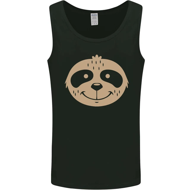 A Funny Sloth Face Mens Vest Tank Top