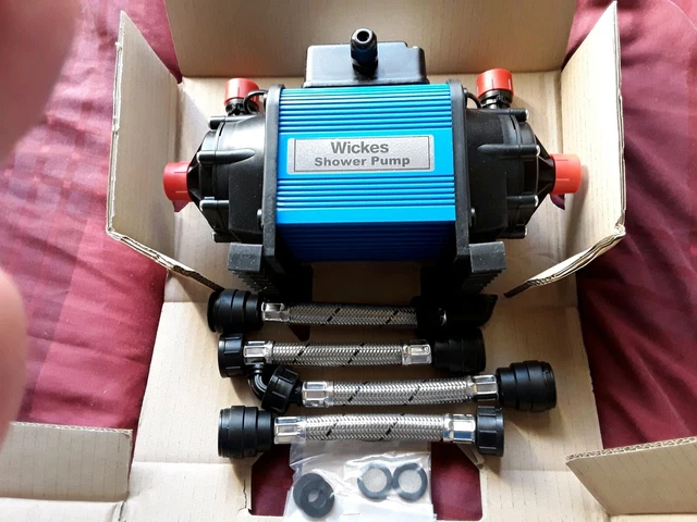 WICKES TWIN IMPELLER Shower 1 5 Bar Pump 15mm With Hoses Still In wickes-twin-impeller-shower-1-5-bar-pump-15mm-with-hoses-still-in