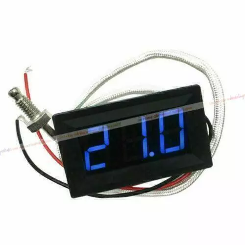 -30℃ - 800℃ Digital Panel-Thermometer LED Hochtemperatur Thermometer -Blau