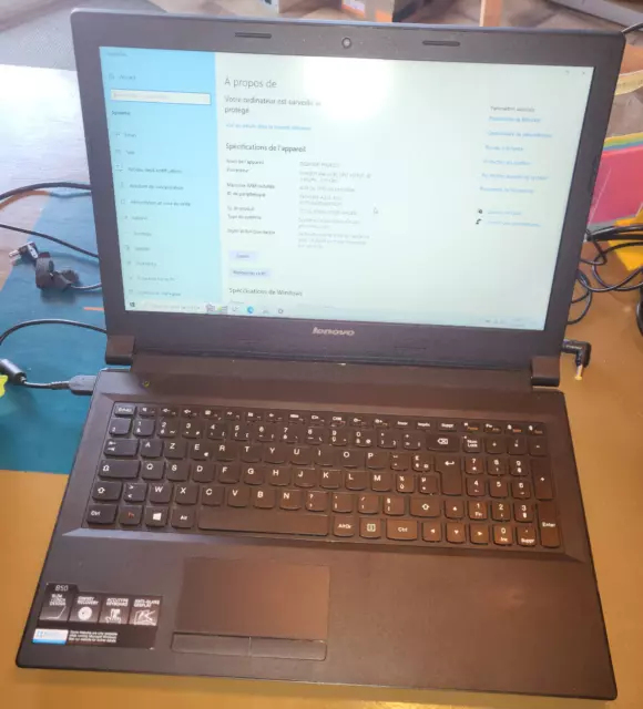 Lenovo B50-30  Intel Celeron N2840 2.16Ghz 4Go SSD 240Go Windows 10 15.6"