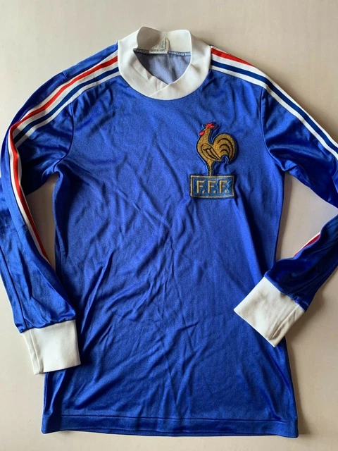 Maillot Equipe De France 1990-1992 Vintage + Short N°16 – Taille M, Manches Longues