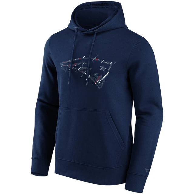 NFL Hoody New England Patriots Etch con Cappuccio Felpa Pullover
