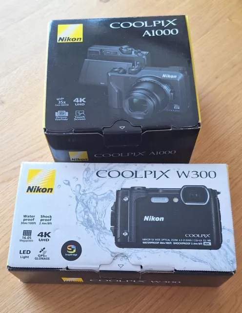 Nikon Coolpix A1000 + W300 Schwarz