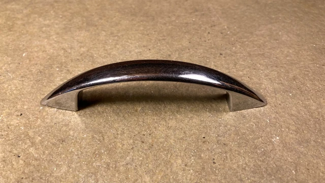Vintage Chrome Cabinet Door Handle Drawer Pull 50s 60s 70s Mid Century Modern