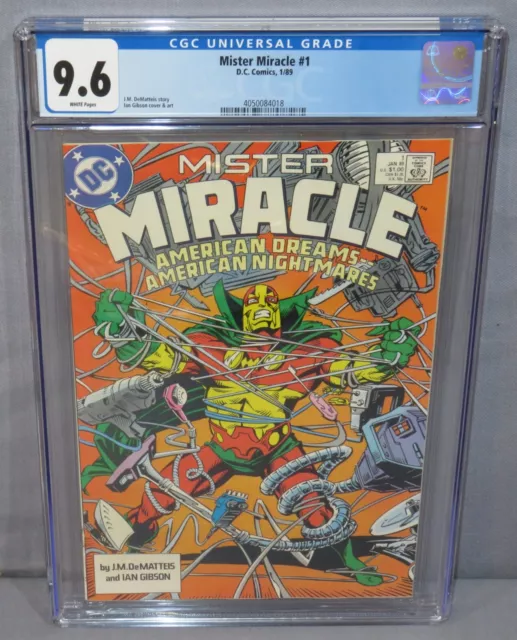 MISTER MIRACLE #1 (White Pages) CGC 9.6 NM+ DC Comics 1989