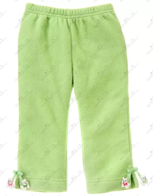 Gymboree NWT Pistachio Green CHEERY ALL THE WAY WESTIE PUPPY DOG FLEECE PANT 3-6