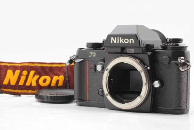 [Near MINT w/ cap strap ] Nikon F3 Eye Level Finder Film Camera Body From JAPAN
