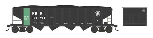 Bowser N Scale PRR Class H21a 4-Bay Hopper Penn Central/PC/PRR (Jade) #191984