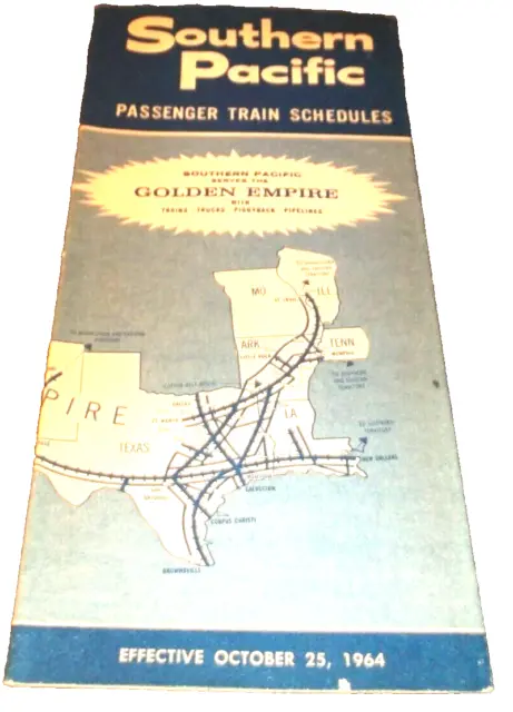 October 1964 Southern Pacific System Public Timetable