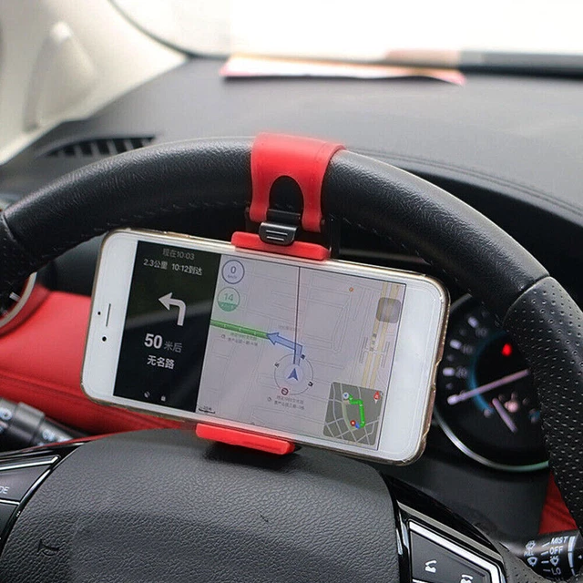 AUTO CAR DECORATIVE ACCESSORIES Clip Car Steering Wheel Bike Handlebar Holder