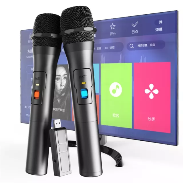 Microphone portable sans fil VHF pour karaoké pour la fête et la prise de paro