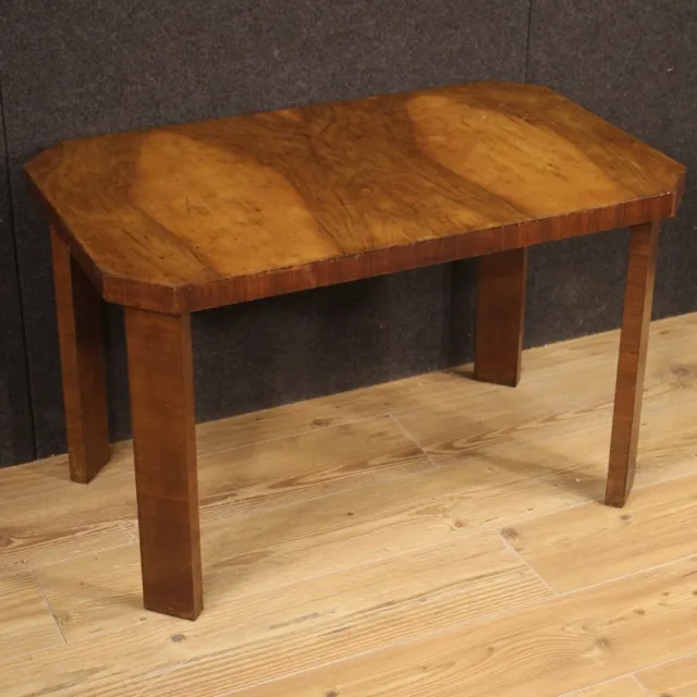 Mesa mesilla estilo antiguo art deco mueble de salon mesita madera nogal 900