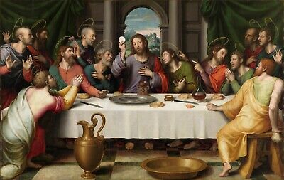 Jesus Christ The Last Supper Heaven God Father Son 8.5X11 Photo Picture Poster