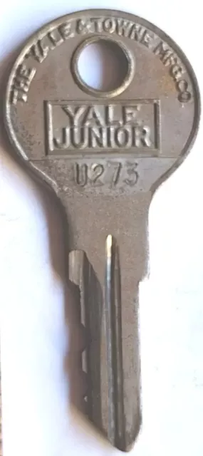 Cerraduras de repuesto vintage Key YALE JUNIOR U273 DPCD Appx 1-3/4" Steampunk