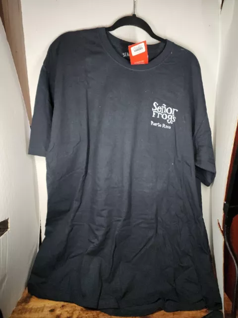 Senor frogs bar grill T-Shirt Puerto Rico Size XXL
