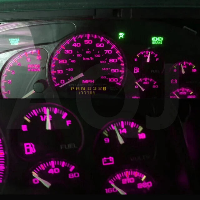 Dash Instrument Cluster Gauge PINK LED LIGHT KIT Fit 89-93 Toyota Celica 5th Gen