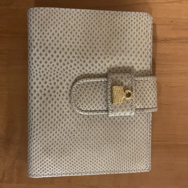 Judith Leiber Snakeskin Bi-Fold Wallet Address Phone Book Vintage