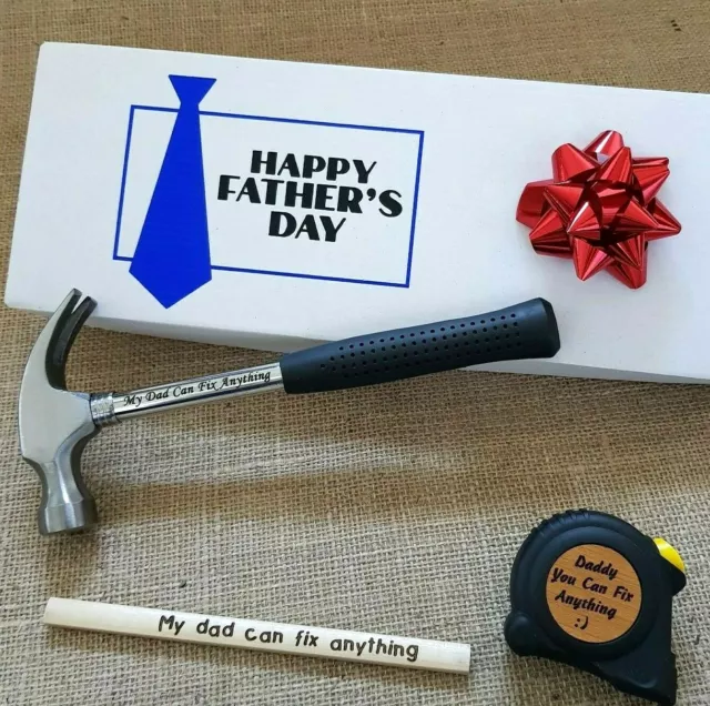 Hammer Personalised Fathers Day Gift for Him Dad Grandad Daddy Men Birthday