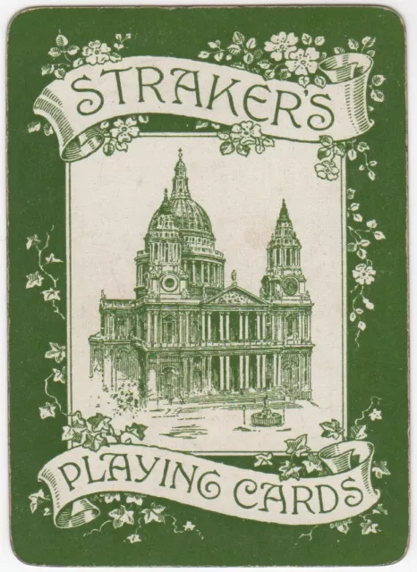 Playing Cards Single Card Old Wide STRAKER’S DEPARTMENT STORE Advertising Art 1