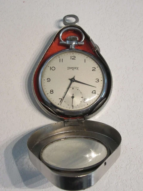 Montre Gousset Vintage JYB Calibre HP - Mouvement Mécanique Manuel, Cadran Blanc, Style Classique