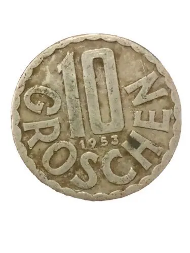 1953 / 10 GROSCHEN / AUSTRIA / OSTERREICH / COLLECTIBLE  Kayihan coins