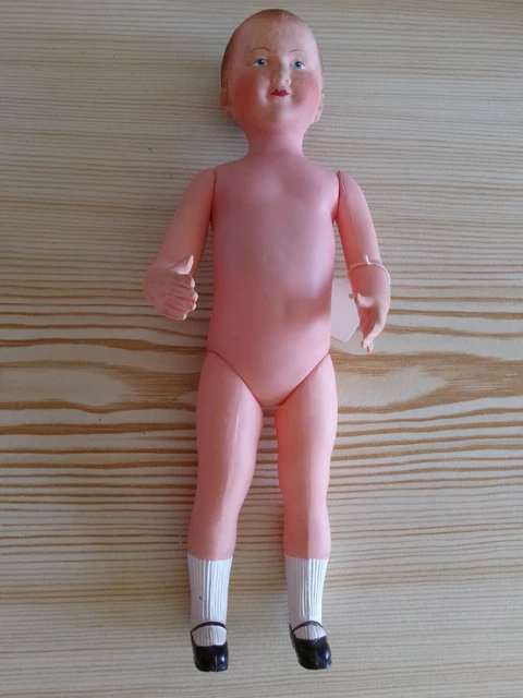 ANCIENNE POUPÉE POUPON Petitcollin Tête d'Aigle, en Celluloïd, 20 cm