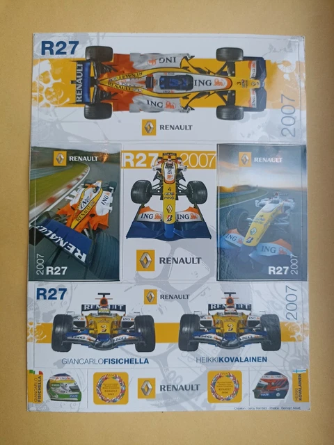 RENAULT lot 3 AUTOCOLLANTS STICKER voiture RENAULT 5 campus