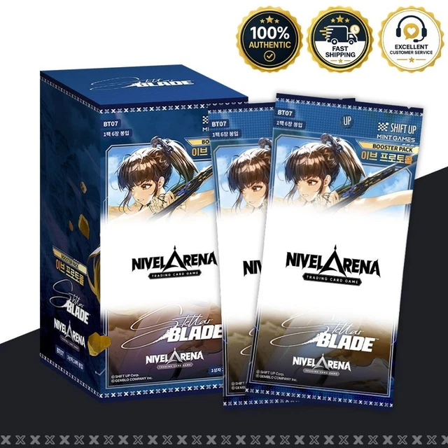 NIKKE STELLAR BLADE Nivel Arena TCG BT07 EVE Protocol Booster Box