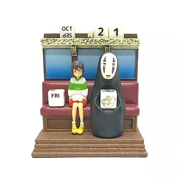 GHIBLI SPIRITED AWAY Chihiro Kaonashi No Face Train Perpetual Calendar