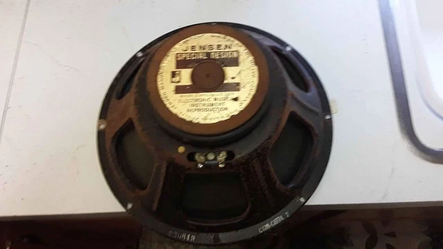 1968 1969 Jensen C12N 12" Speaker Needs Recone 1968 1969 Jensen C12N 12" Speaker Needs Recone