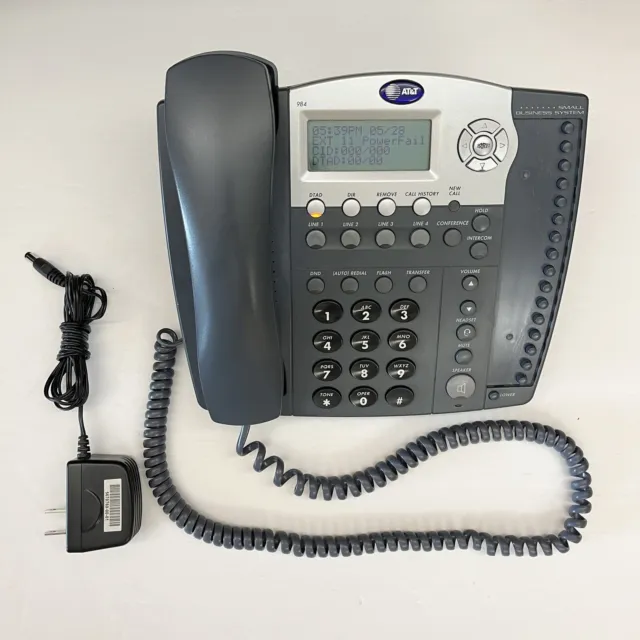 At&t 984 & 945 Small Business Phone System 4 line 16 stations