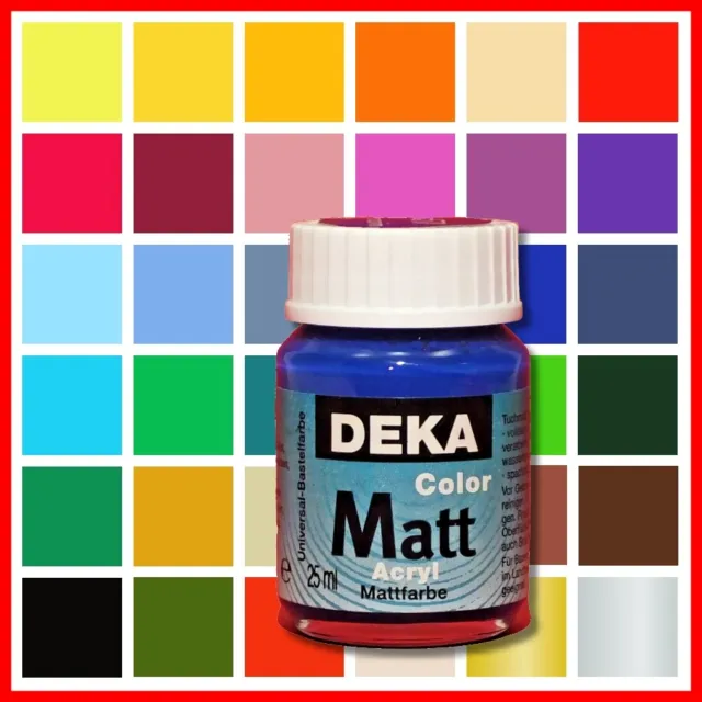 Deka Color Matt, volldeckend, viele Farben zur Auswahl, 25 ml (€135,60/Ltr.)