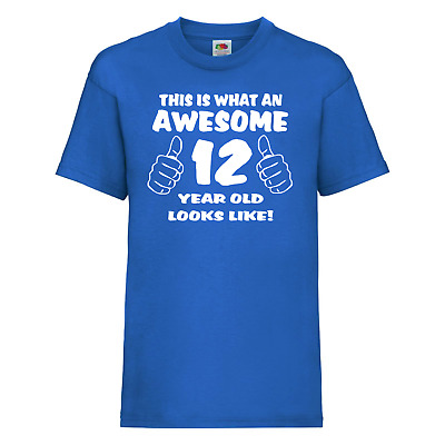 T-shirt regalo per il 12 ° compleanno - This Is What An Awesome 12 Year Old Looks Like!